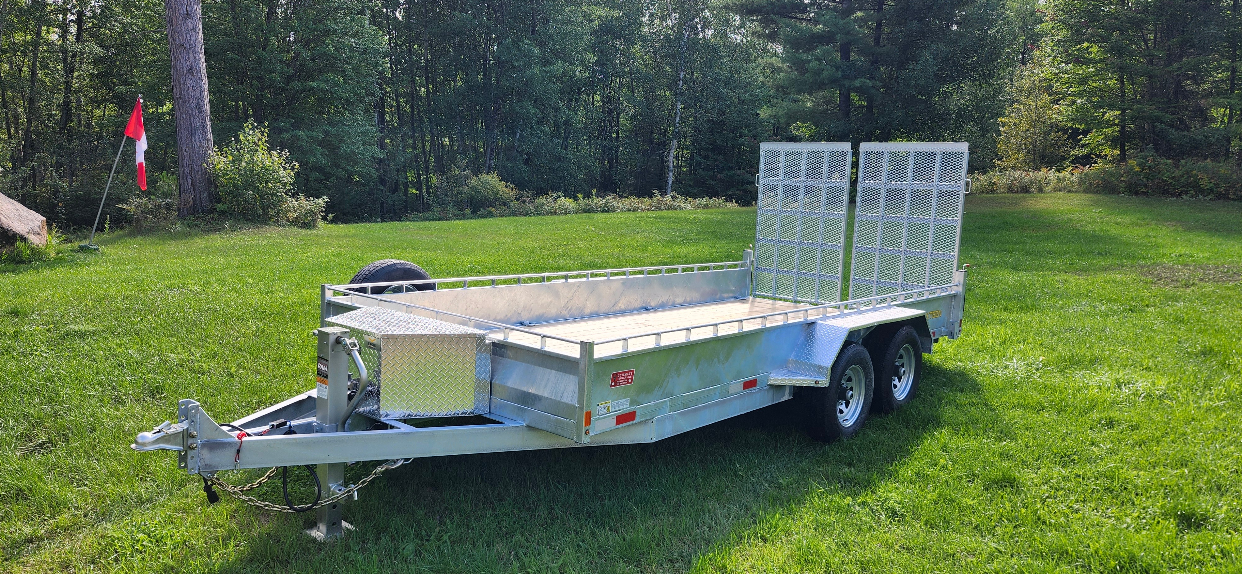 82" x 16' Heavy Duty Utility Trailer view 3